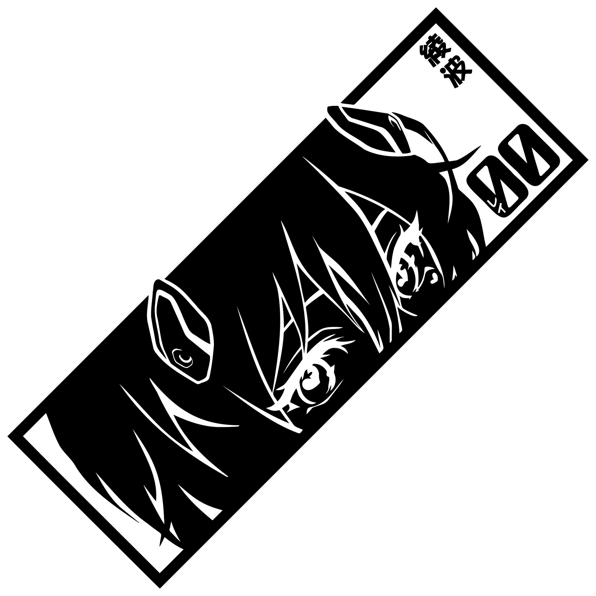 Neon Genesis Evangelion ‘Rei Ayanami | Staring’ Vinyl Car Peeker Sticker