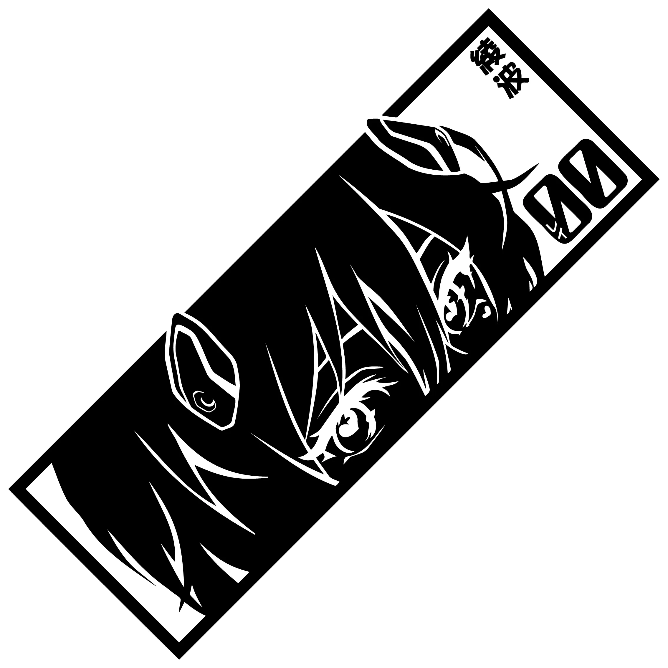 Neon Genesis Evangelion ‘Rei Ayanami | Staring’ Vinyl Car Peeker Sticker