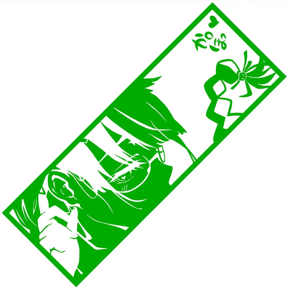 Monogatari Series 'Tsubasa Hanekawa | Side View' Vinyl Car Peeker Sticker