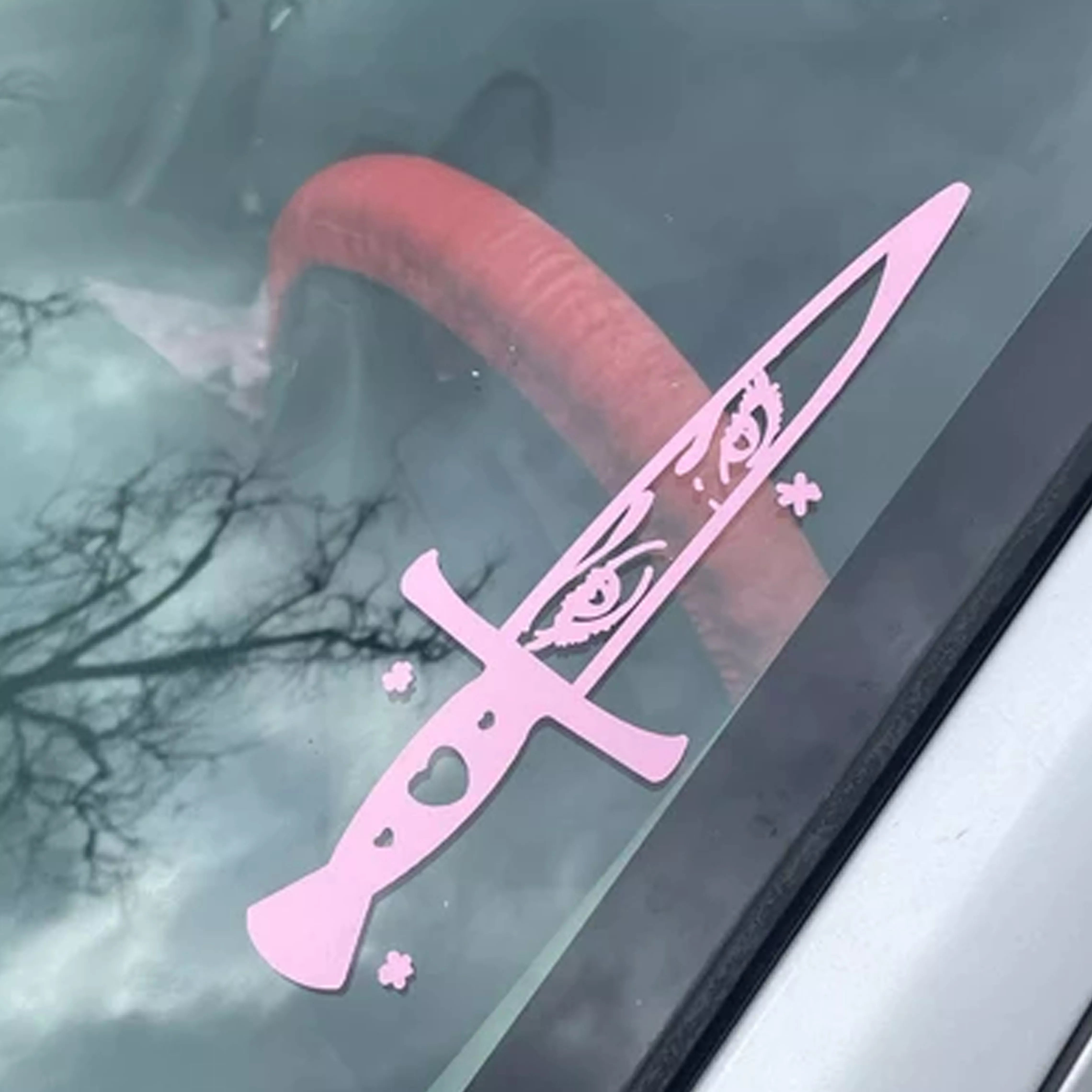 Anime Knife 'Kawaii | Eye' Vinyl Car Sticker