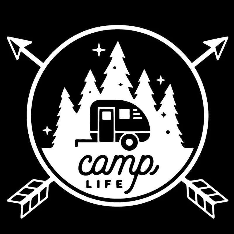 Camp Life ‘Crossed Arrows | 1.0’ Vinyl Car Sticker