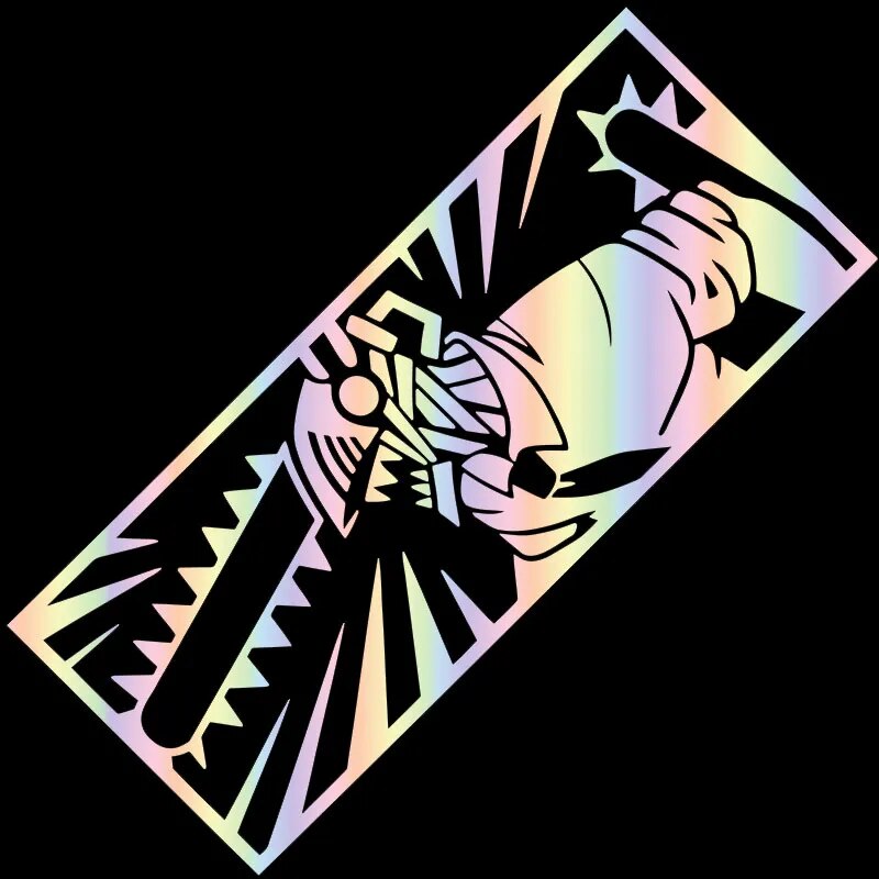 Chainsaw Man 'Denji | Ferocious' Vinyl Car Sticker