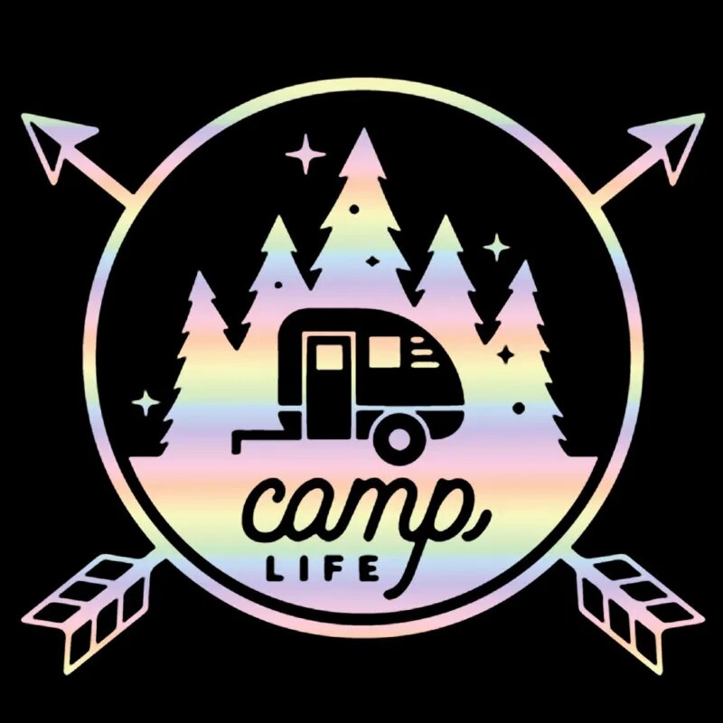 Camp Life ‘Crossed Arrows | 1.0’ Vinyl Car Sticker