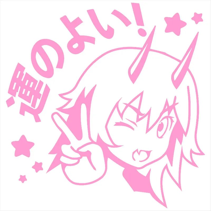 Chainsaw Man 'Young Power | Peace Sign' Vinyl Car Sticker