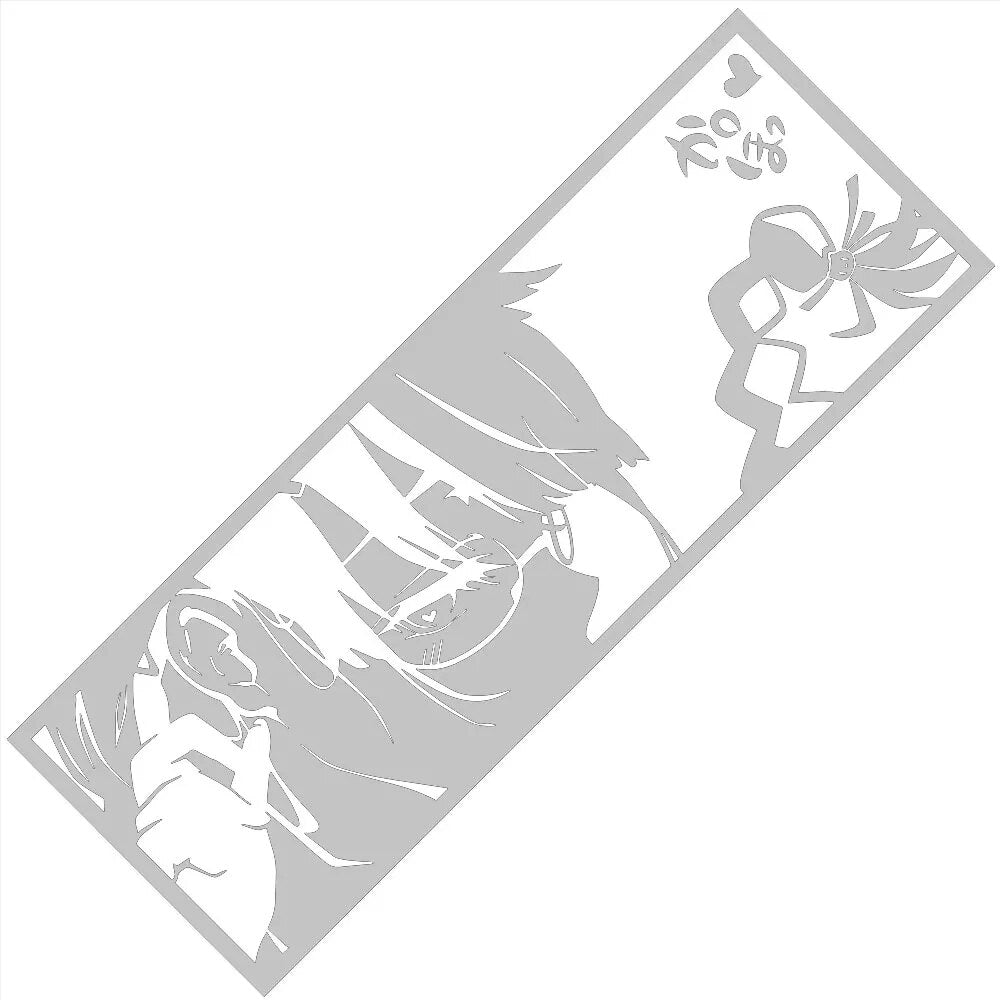 Monogatari Series 'Tsubasa Hanekawa | Side View' Vinyl Car Peeker Sticker