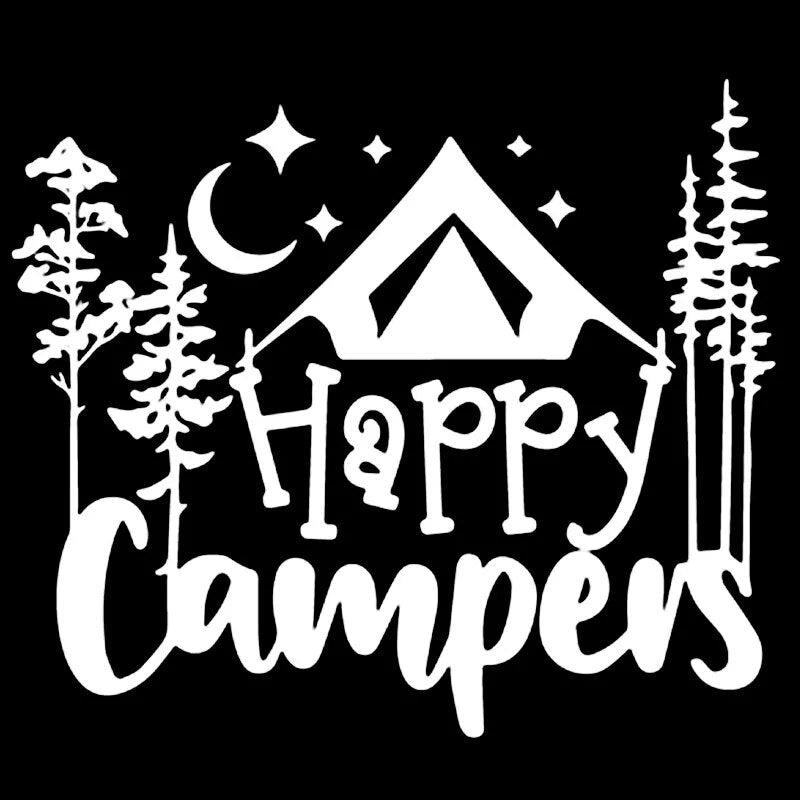 Happy Campers 'Forest | 1.0' Vinyl Car Sticker