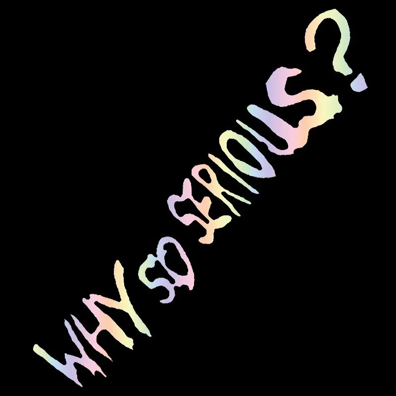 Joker 'Why So Serious?' Vinyl Car Sticker