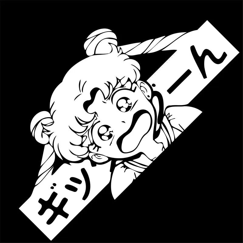 Sailor Moon 'Usagi Tsukino | Crying' Vinyl Car Sticker