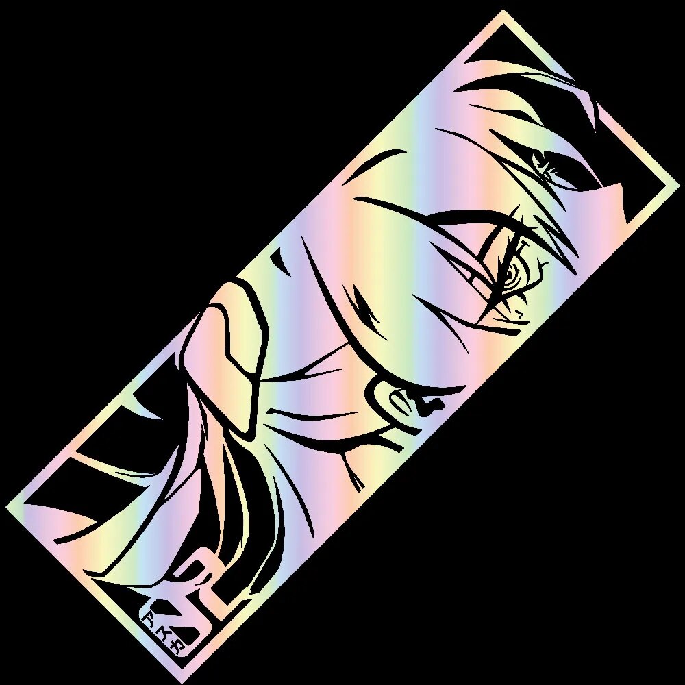 Neon Genesis Evangelion 'Asuka Soryu | Side View' Vinyl Car Peeker Sticker