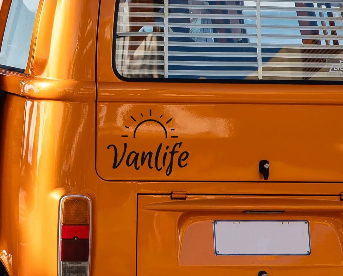 Vanlife 'Sun Rays' Vinyl Car Sticker