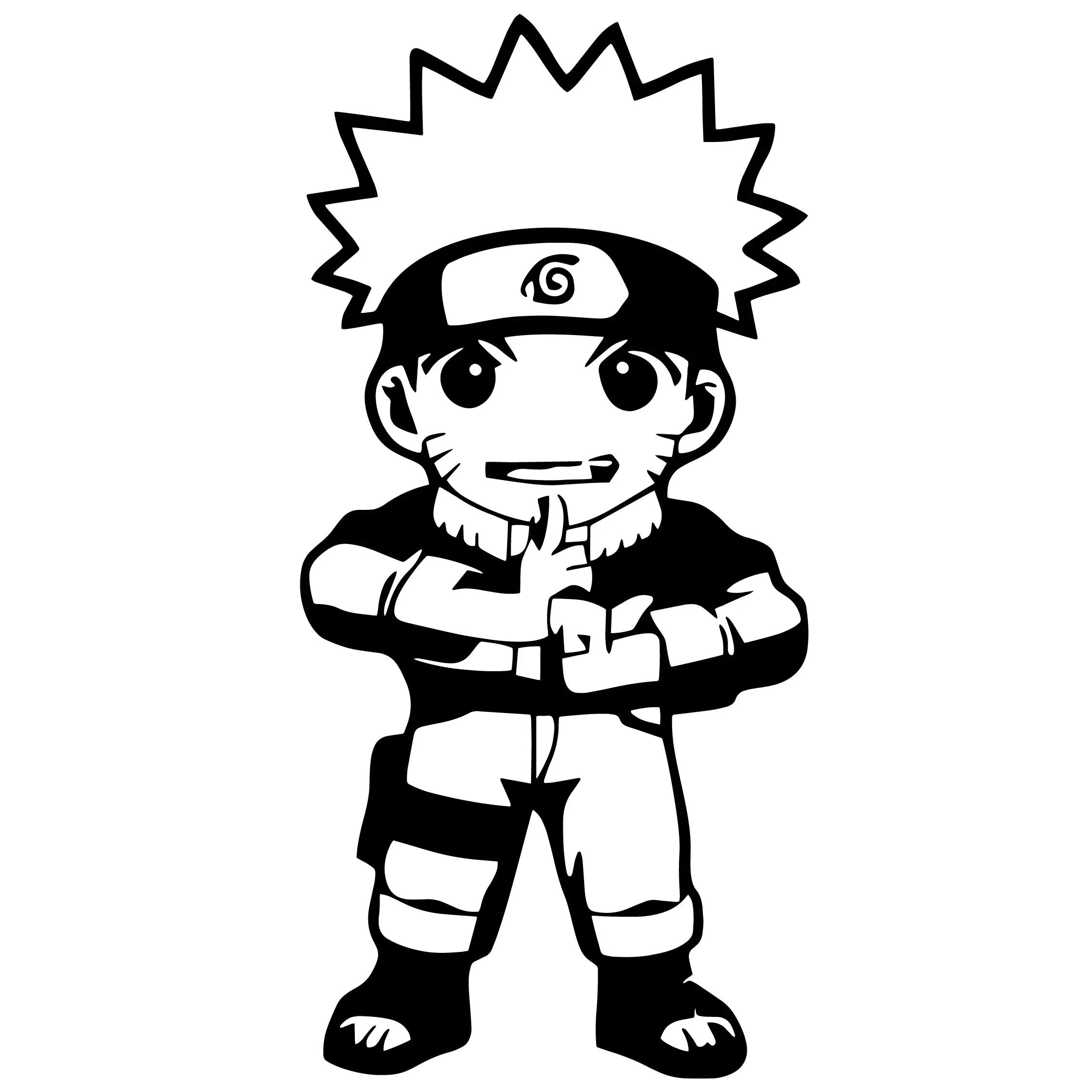 Naruto 'Ninja Technique Hand Sign' Vinyl Car Sticker