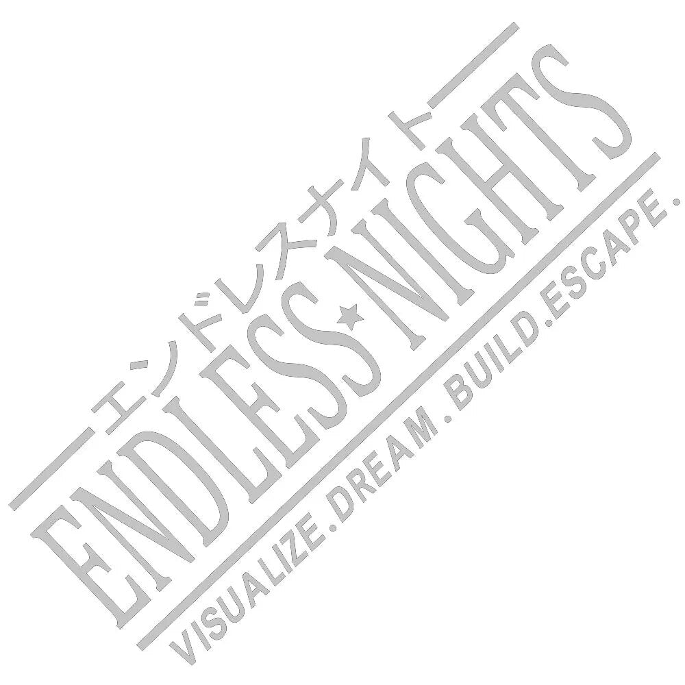 Endless Nights 'Visualize | Dream | Build | Escape' Vinyl Car Sticker