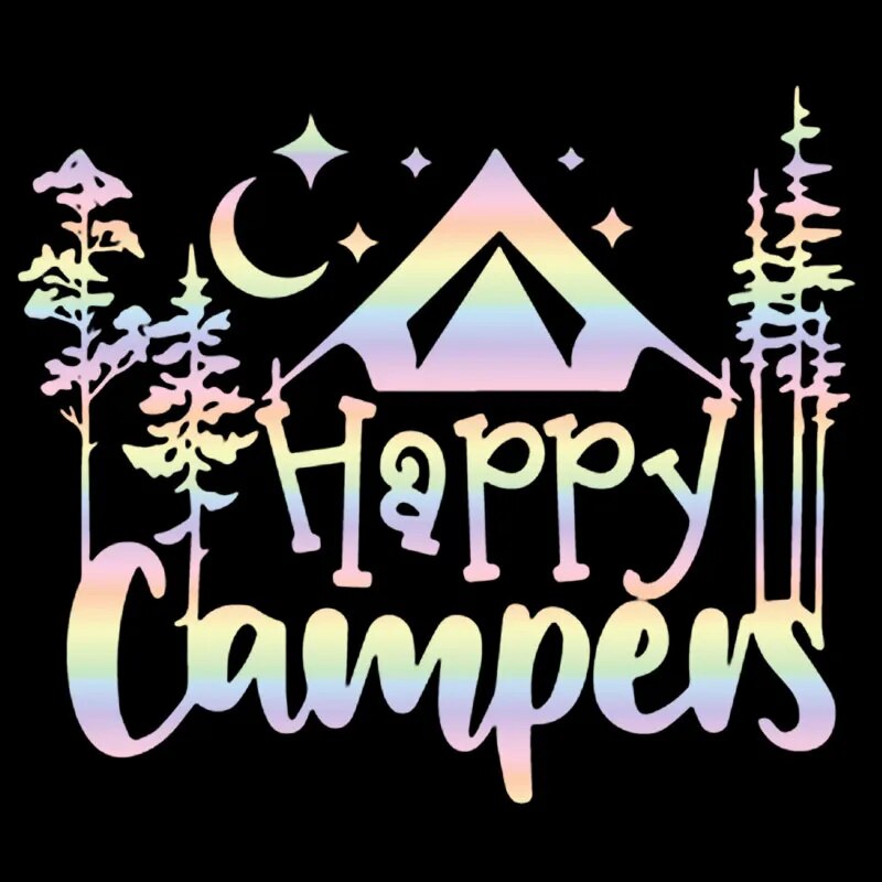 Happy Campers 'Forest | 1.0' Vinyl Car Sticker