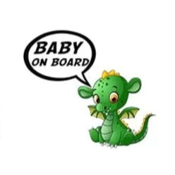 Baby Dragon 'Baby On Board' Vinyl Car Sticker