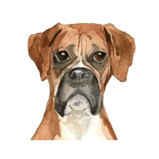 Boxer Dog 'Lonely' Vinyl Car Peeker Sticker