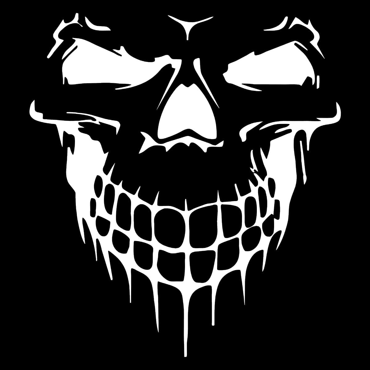 Skull 'Grinning' Vinyl Car Sticker