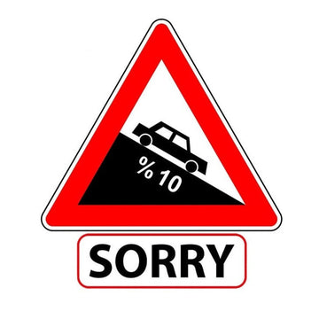 Steep Descent 'Sorry | Ten Percent | Car' Vinyl Car Sticker