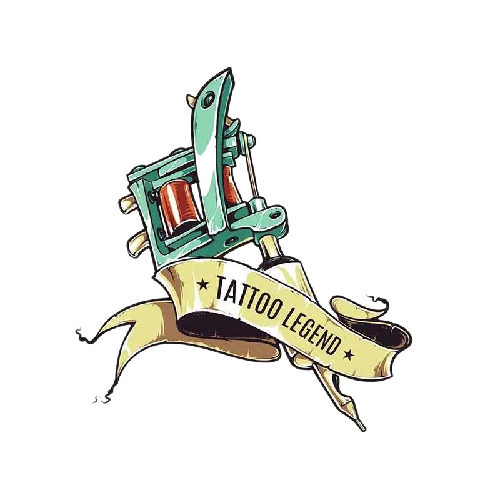 Tattoo Legend 'Tattoo Machine' Vinyl Car Sticker