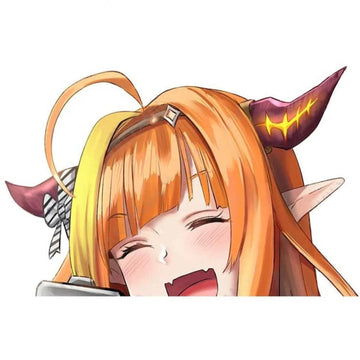 Virtual YouTuber 'Kiryu Coco | Crying' Vinyl Car Peeker Sticker