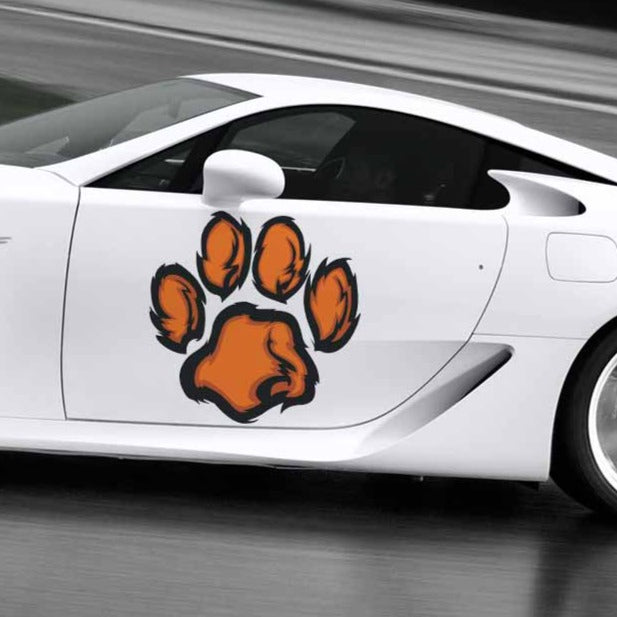Cute 'Tiger Paw | Left' Vinyl Car Sticker