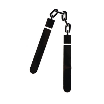 Martial Arts 'Nunchaku Weapon' Vinyl Car Sticker