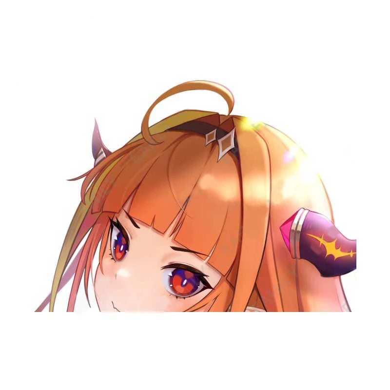 Virtual YouTuber 'Kiryu Coco | Sad' Vinyl Car Peeker Sticker