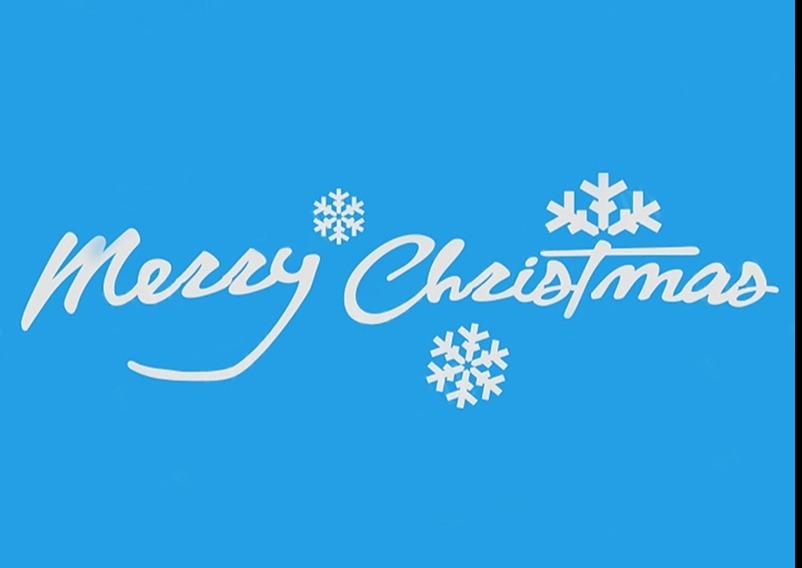 Merry Christmas 'Snowflakes | 2.0' Vinyl Car Sticker