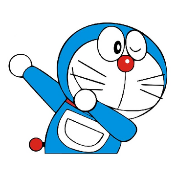 Doraemon 'Dabbing | Right' Vinyl Car Sticker