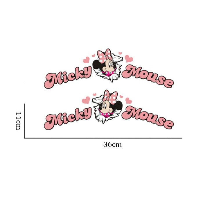 Micky Mouse 'Pretty Minnie | Hearts | 1.0' Vinyl Car Sticker