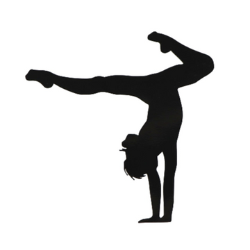 Sports 'Acrobatic Gymnastic' Vinyl Car Sticker