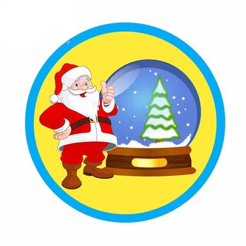 Christmas 'Santa Claus | Snow Globe' Vinyl Car Sticker