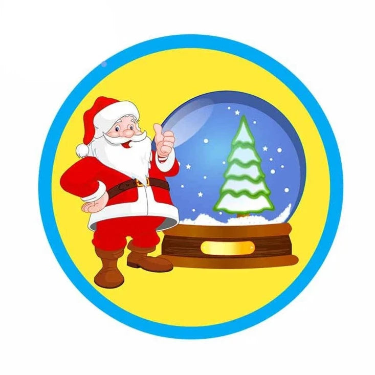 Christmas 'Santa Claus | Snow Globe' Vinyl Car Sticker