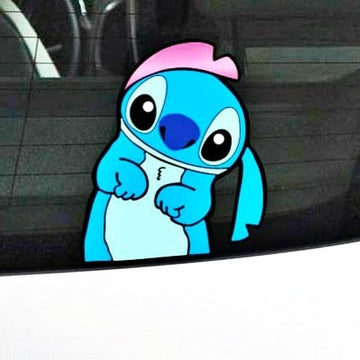 Lilo & Stitch 'Stitch | Curious' Vinyl Car Peeker Sticker