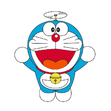Doraemon 'Flying | Left' Vinyl Car Sticker