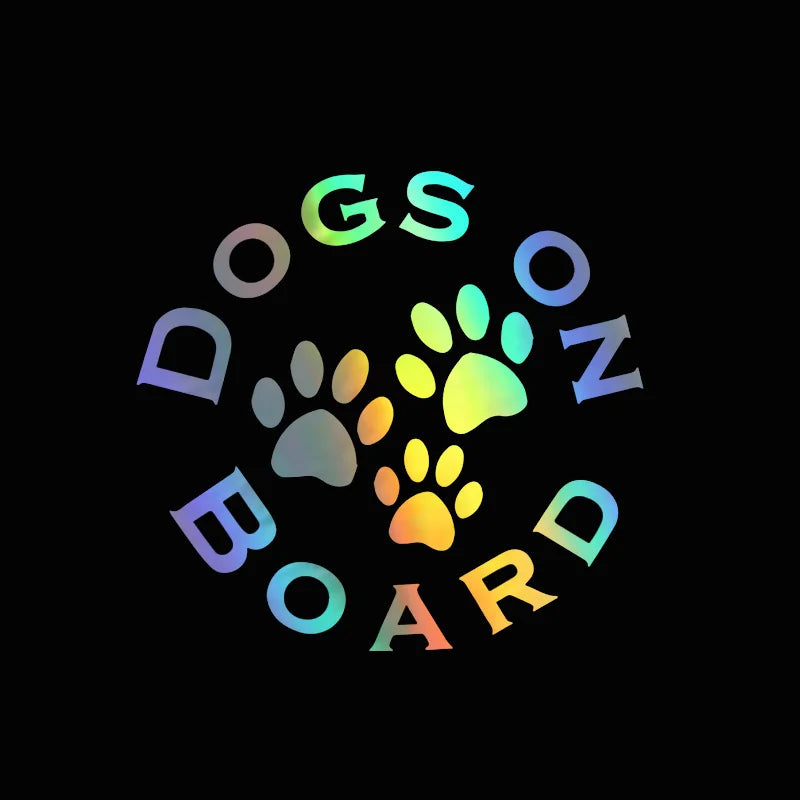 Dogs On Board 'Dog Paws' Vinyl Car Sticker