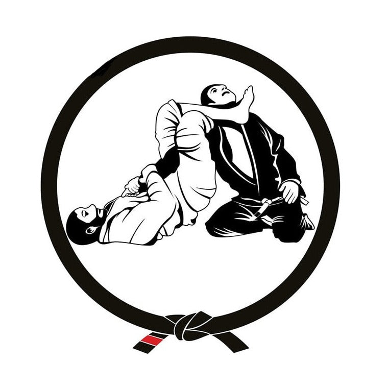 Jiu Jitsu 'Fighting | Round Belt Knot' Vinyl Car Sticker