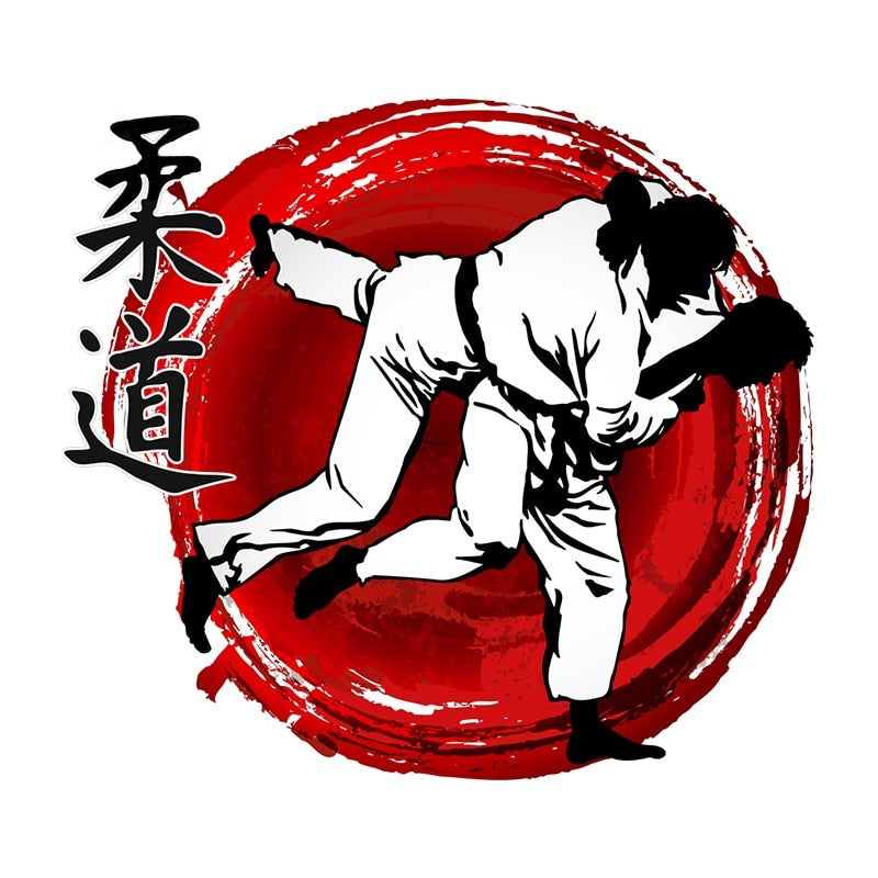 Jiu Jitsu 'Judo Fighters' Vinyl Car Sticker