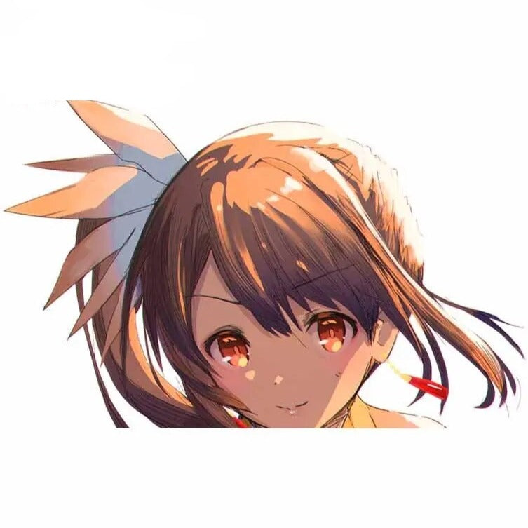 Puella Magi Madoka Magica 'Yui Tsuruno' Vinyl Car Peeker Sticker