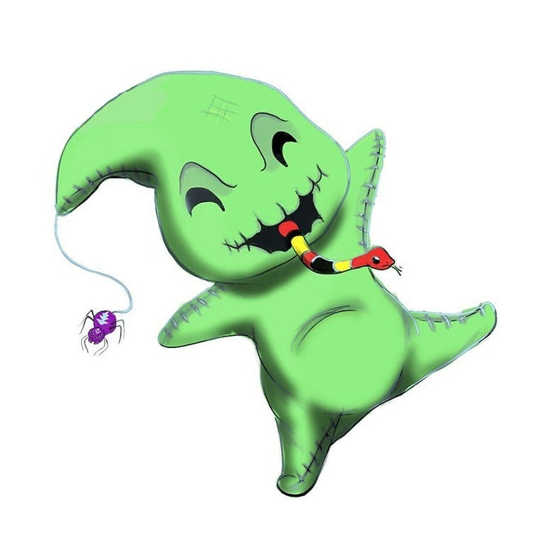 The Nightmare Before Christmas 'Oogie Boogie | Snake Tongue' Vinyl Car Sticker