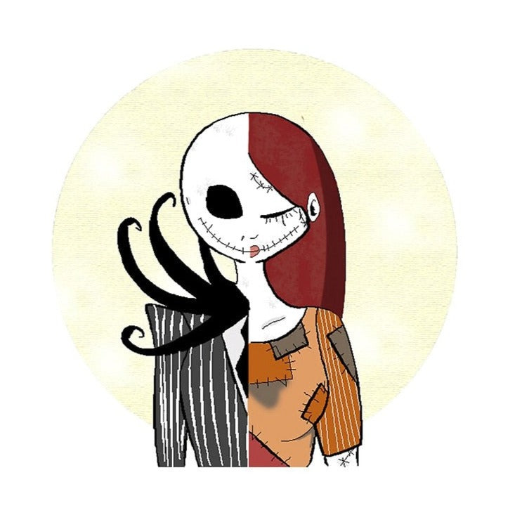 The Nightmare Before Christmas 'Jack x Sally' Vinyl Car Sticker
