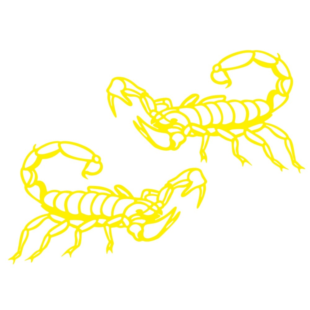 Comic Scorpions Vinyl Car Sticker