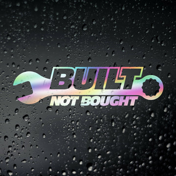 Built Not Bought 'Wrench' Vinyl Car Sticker