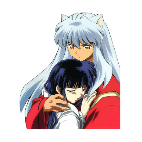 Inuyasha 'Kagome and Inuyasha | Hugging' Vinyl Car Sticker