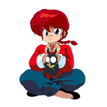 Ranma ½ 'Ranma Saotome and P-Chan' Vinyl Car Sticker