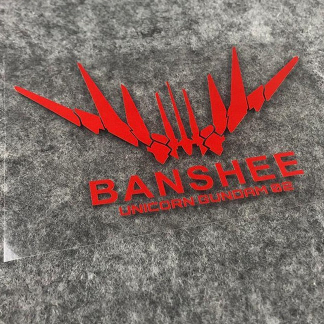 Mobile Suit Gundam 'Banshee Unicorn Gundam 02' Vinyl Car Sticker