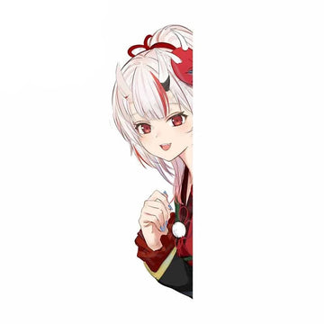 Virtual YouTuber 'Nakiri Ayame | Stunned' Vinyl Car Peeker Sticker