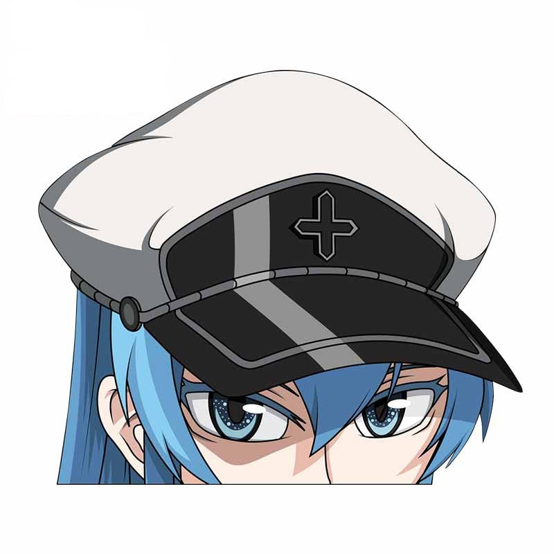 Akame ga Kill! 'Esdeath's Hat' Vinyl Car Peeker Sticker