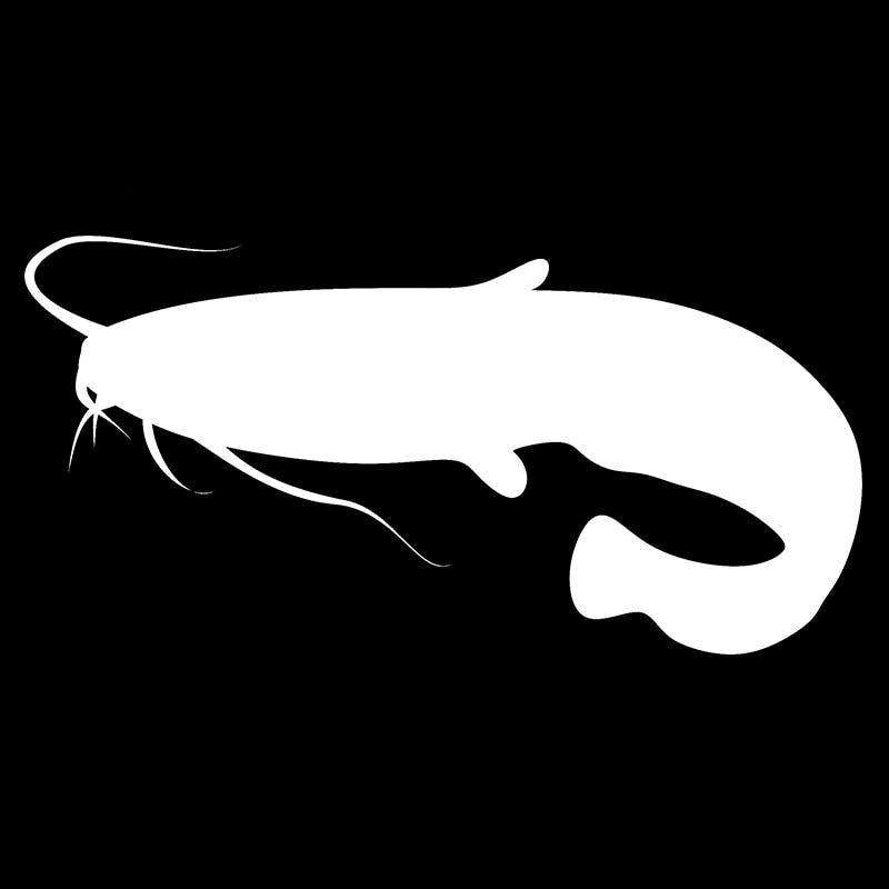 Catfish 'Black and White' Vinyl Car Sticker
