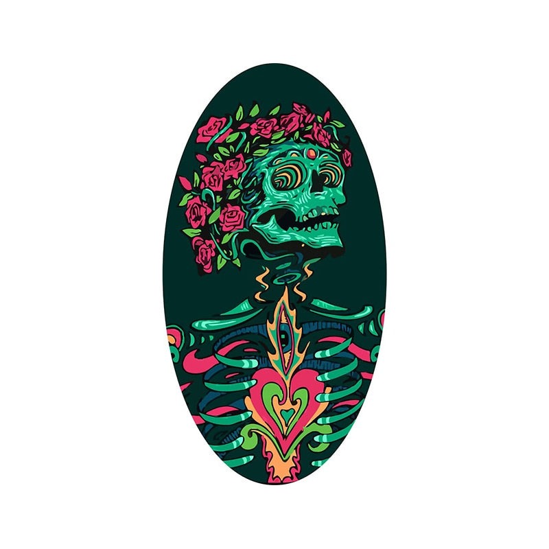 Begonia Skull 'Portrait' Vinyl Car Sticker