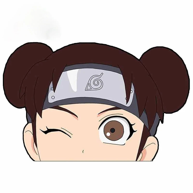 Naruto ‘Tenten | Winking 1.0’ Vinyl Car Peeker Sticker